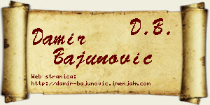 Damir Bajunović vizit kartica